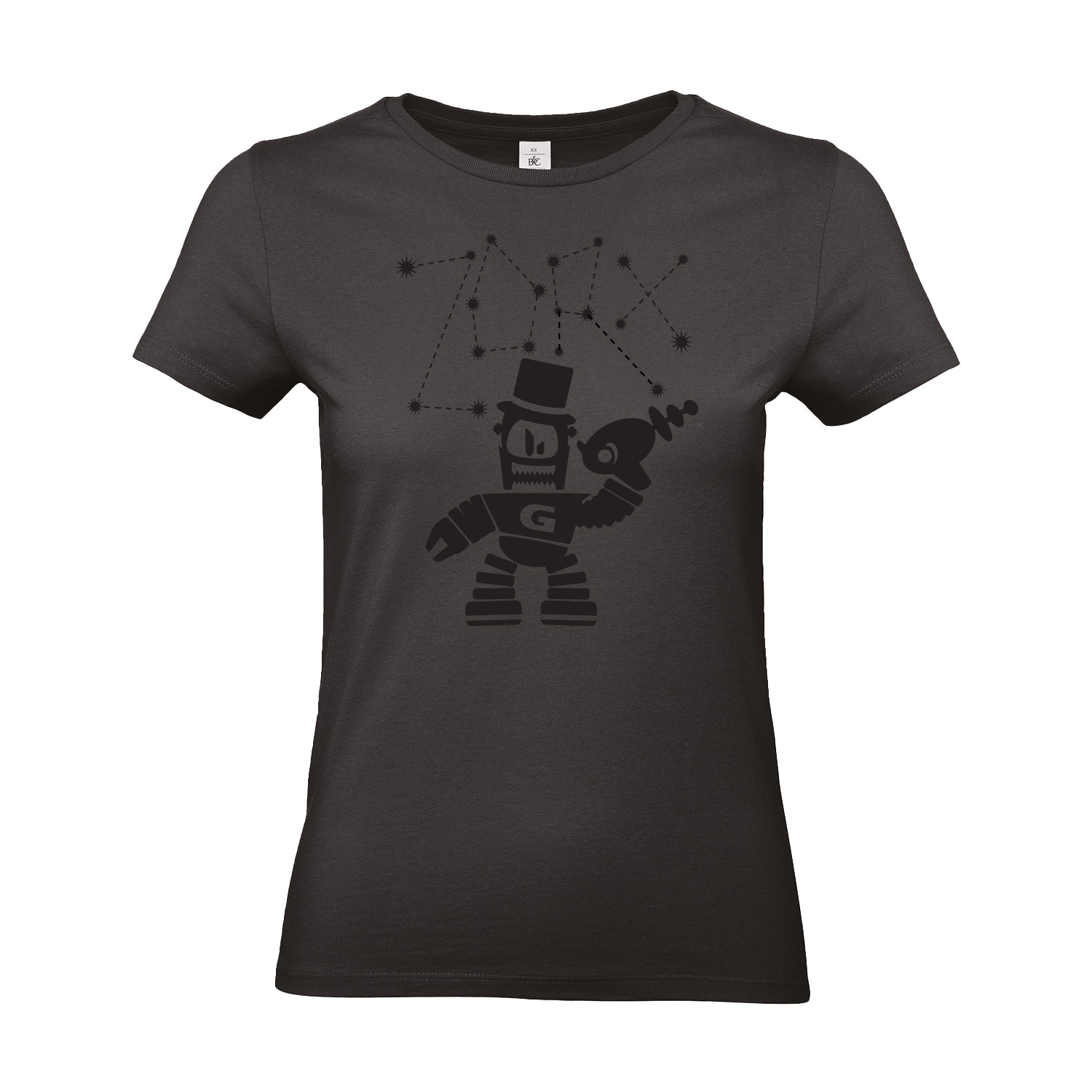 T-Shirt tailliert »Greg Black on Black«         