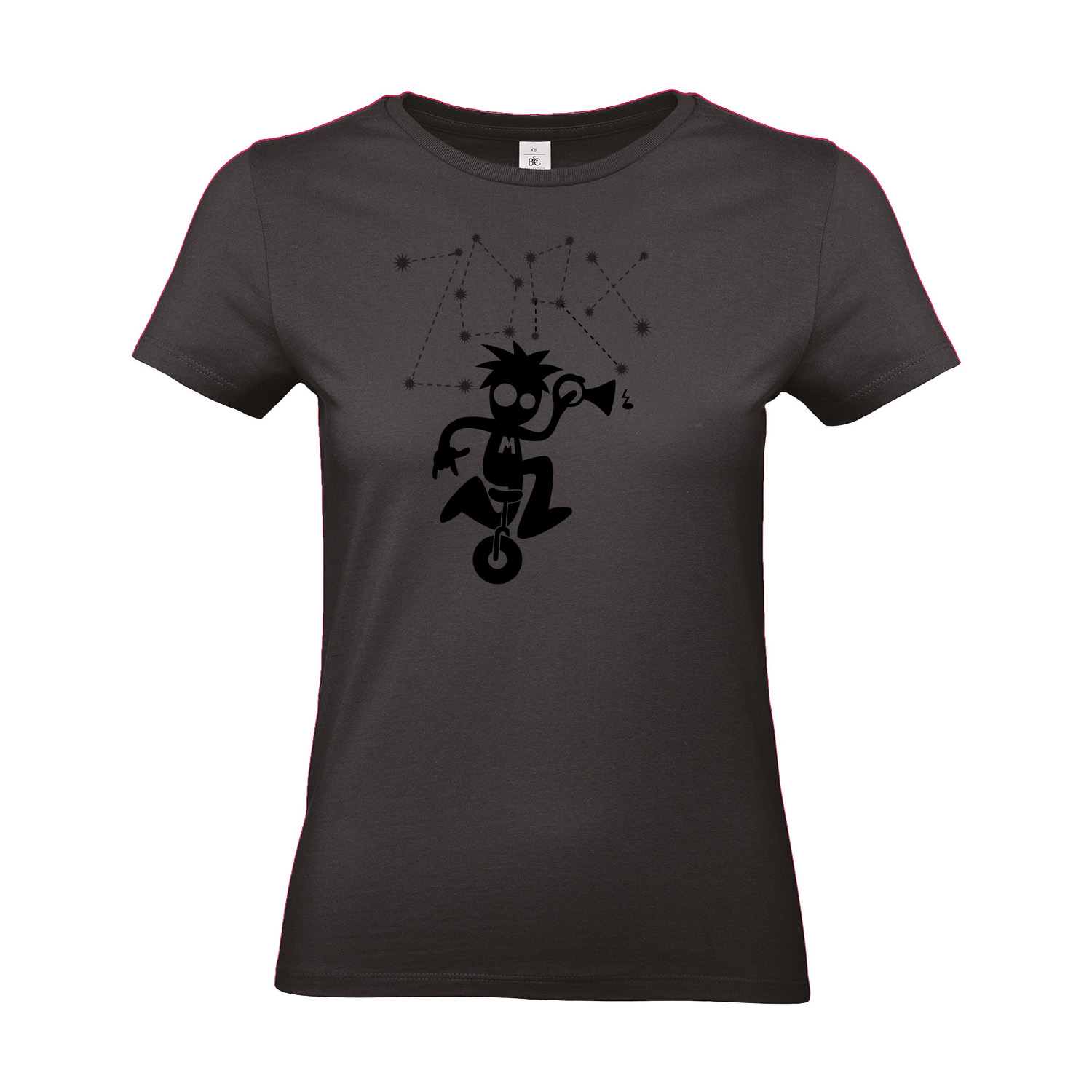 T-Shirt tailliert »Melek Black on Black«          