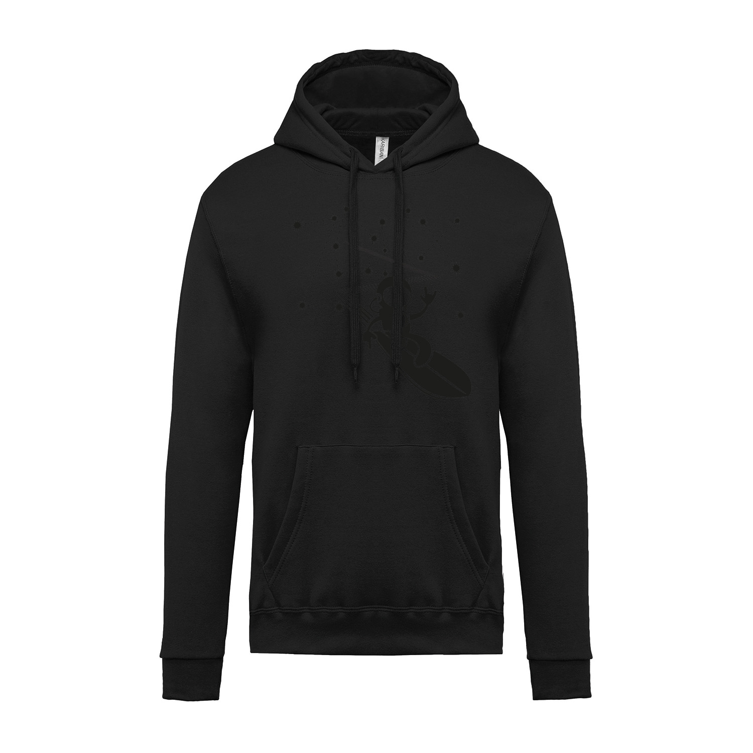 Hoodie »Surfer Black on Black«             
